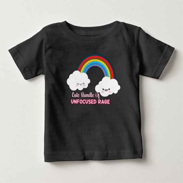 Cute Bundle Of Unfocused Rage Baby T-Shirt (Front)