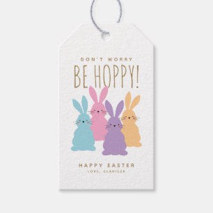 Cute Bunnies Easter Personalised Gift Tags