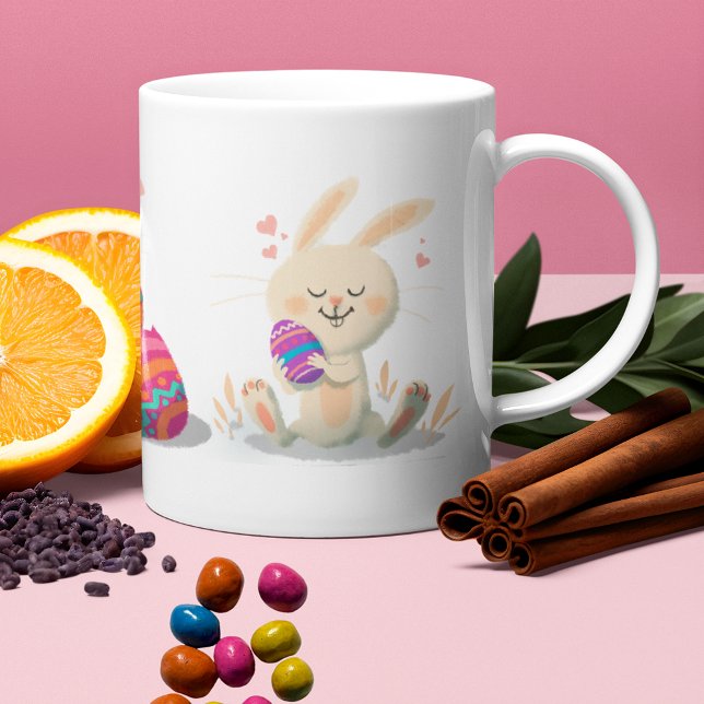 Cute Bunnies Happy Easter Wrap Around Coffee Mug (Creator Uploaded)
