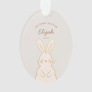 Cute Bunnies Personalised Easter Ornament