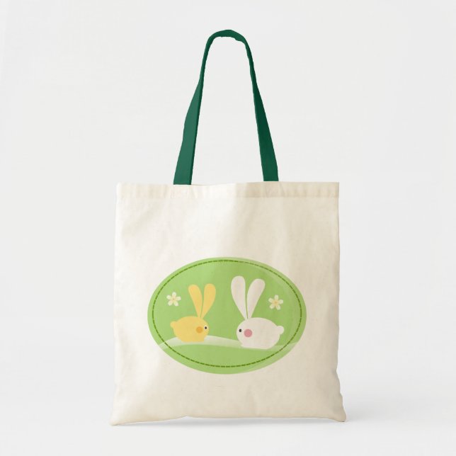 Cute Bunnies Tote Bag (Front)