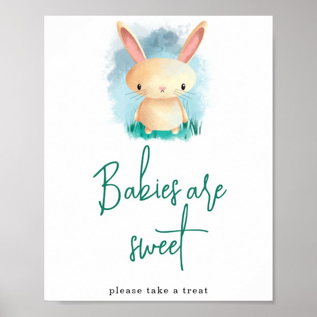 Cute Bunny Babies are sweet Poster (Front)