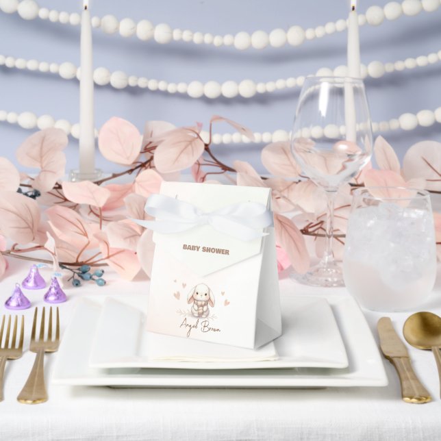Cute bunny baby shower  favour box (Wedding)