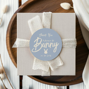 Cute Bunny Baby Shower Thank You Classic Round Sticker