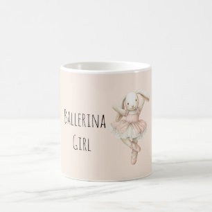 Cute Bunny Ballerina Girl Coffee Mug