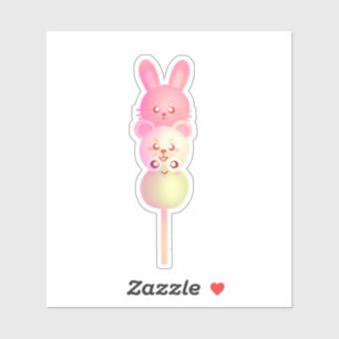 Cute Bunny, Bear And Frog Dango