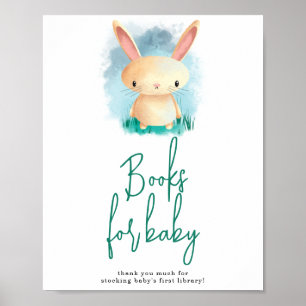 Cute Bunny Books for baby Poster