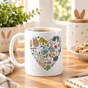 Cute Bunny Bunnies Reusable friendly Bunny Lover Coffee Mug