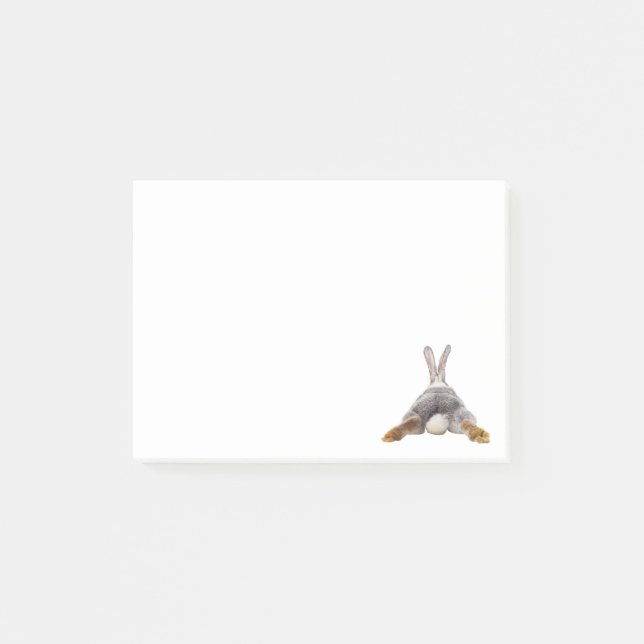 Cute Bunny Butt Tail Rabbit Post-it Notes (Front)