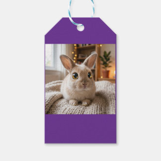 Cute bunny card gift tags