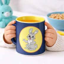 Cute Bunny Cartoon Kids Drinkware