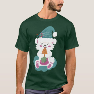 cute bunny christmas vintage T-Shirt