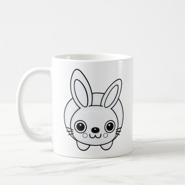 Cute Bunny Coffee Mug (Left)