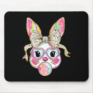 Cute Bunny Coquette Bow Easter Day Rabbit Teens Gi Mouse Pad