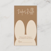 Cute bunny diaper raffle