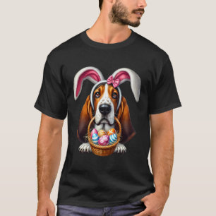 Cute Bunny Ear Bet Hound Dog Easter Eggs Owner Lov T-Shirt