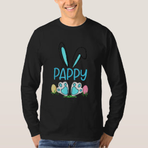 Cute Bunny Ears Easter Pappy Matching Egg Hunter M T-Shirt