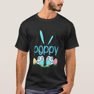Cute Bunny Ears Easter Poppy Matching Egg Hunter M T-Shirt