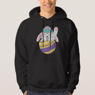 Cute Bunny Easter Day Happy Smiling Face Cute Hoodie