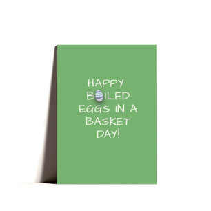 Cute Bunny Easter Eggs Card