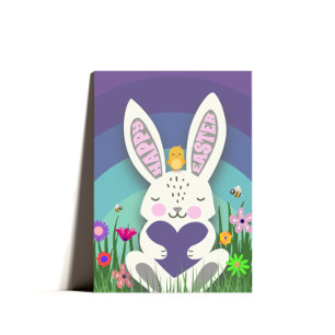 Cute Bunny Easter Greeting Easter Card