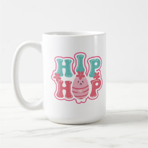 Cute Bunny Egg Hip Hop Happy Easter  Coffee Mug