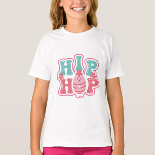 Cute Bunny Egg Hunt Hip Hop Happy Easter  T-Shirt