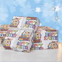 Cute Bunny & Eggs Hoppy Easter Gift