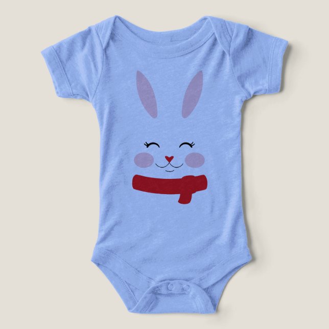 Cute Bunny Face Baby – Infant Bodysuit (Design Front)