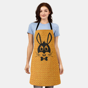 Cute Bunny Face Boy Cartoon Easter Rabbit Apron