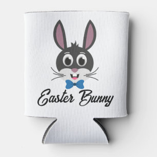 Cute Bunny Face Boy Cartoon Easter Rabbit Can Cooler