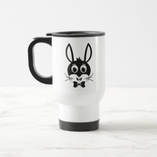 Cute Bunny Face Boy Cartoon Easter Rabbit Travel Mug