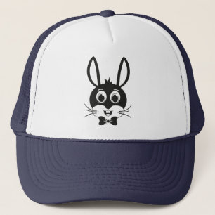 Cute Bunny Face Boy Cartoon Easter Rabbit Trucker Hat