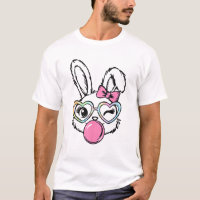 Cute Bunny Face Bubblegum Glasses Pink Coquette Bo