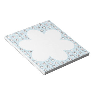 Cute Bunny Face Rabbit Pattern Notepad