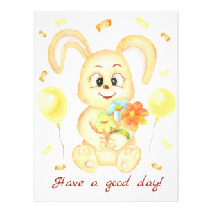 Cute Bunny for a positive mood Poster