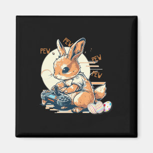 Cute Bunny Gaming Kids Boys Girls Anime Video Game Magnet