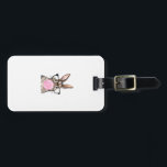 Cute Bunny Glasses Bubblegum Easter Day Girls Kids Luggage Tag<br><div class="desc">Cute Bunny Glasses Bubblegum Easter Day Girls Kids Boys T-Shirt</div>