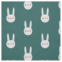 Cute Bunny Green White Rabbit
