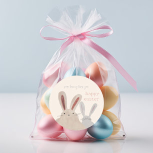 Cute Bunny Happy Easter Sticker