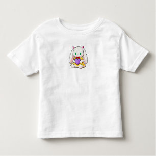 Cute Bunny Holding Heart Kids T-Shirt