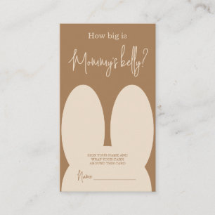 Cute bunny How big is mummy's belly Enclosure Card