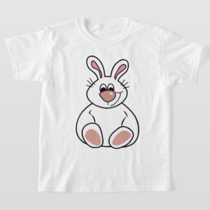 Cute Bunny Illustration   Kids Animal T-Shirt