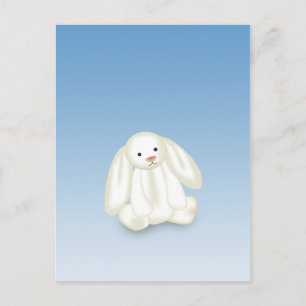 Cute Bunny Illustration - Postcard
