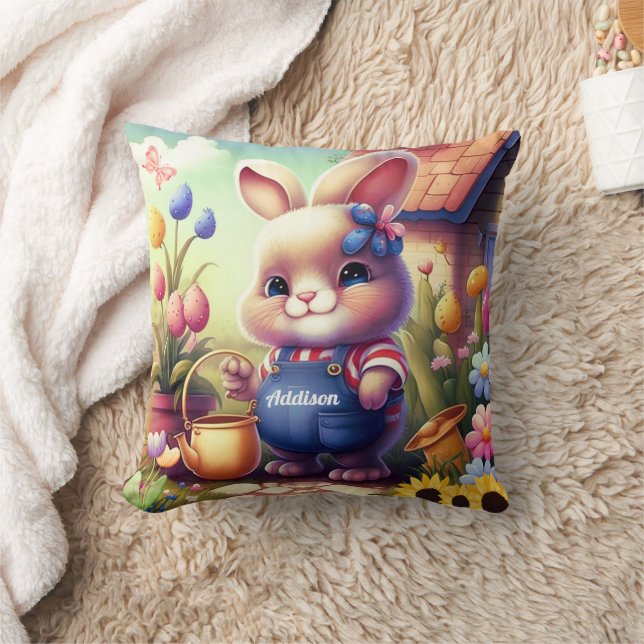 Cute Bunny Kid's Cushion (Blanket)