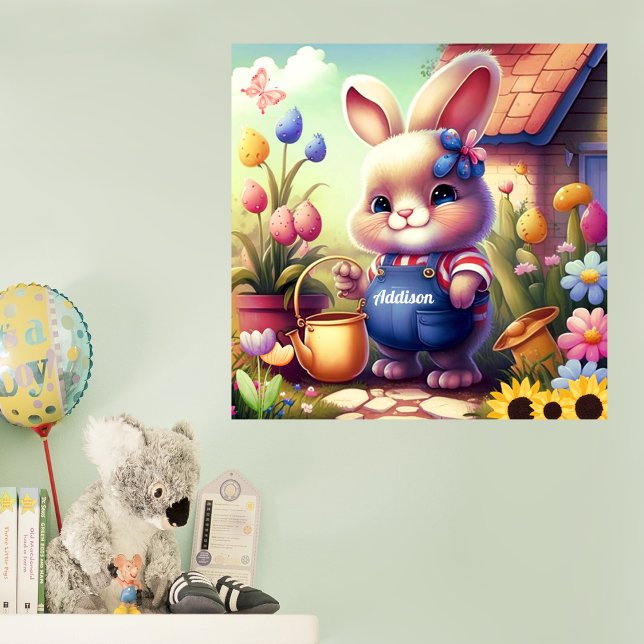 Cute Bunny Kid's  Poster (Creator Uploaded)
