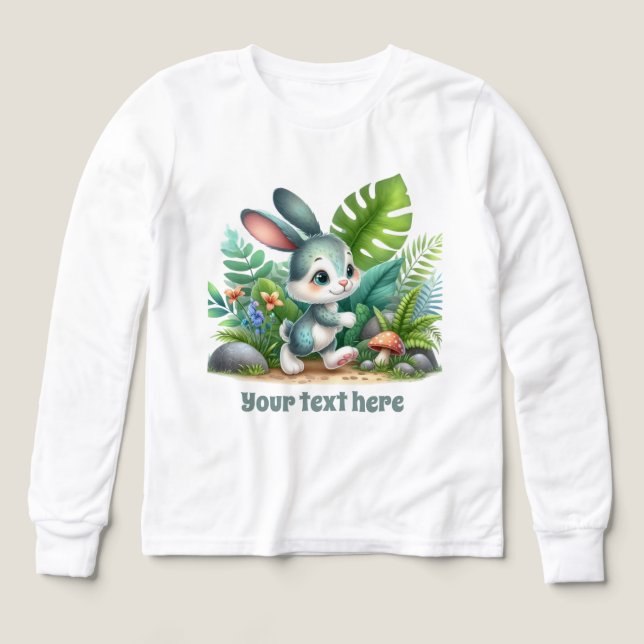 Cute bunny lovers customisable girls  (Design Front)