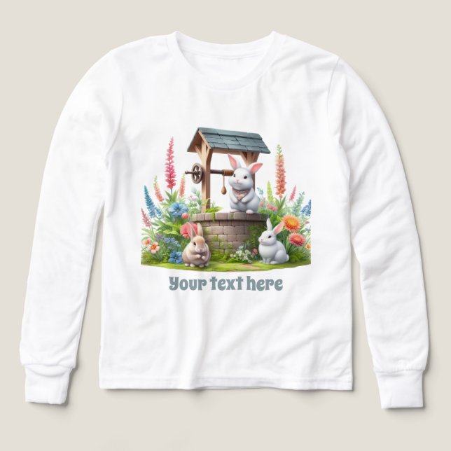 Cute bunny lovers customisable girls (Design Front)