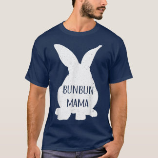 Cute Bunny Mama Mum Rabbit Lovers Girls Mother's D T-Shirt