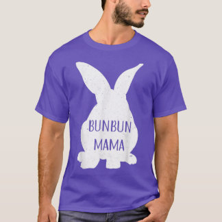 Cute Bunny Mama Mum Rabbit Lovers Girls Mother's D T-Shirt